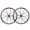 SHKJ Mountain Bike Wheelset 26 Inch Double Walled Alu Rim MTB Disc Brake Wheels Front Rear QR Bicycle Wheelset Cassette Hub 7/8/9 Speed (Color : Black Blue) view 1