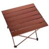 LFGUD Portable Camping Folding Table, Outdoor Lightweight Camping Aluminum Table for Picnic Camp Boat Travel, Party Dining Camp Tables(Coffee) (Small-15 Dx14 Wx13 H(39.534.532.5 cm)) view 1