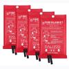 Emergency Fire Blanket for Home - 3.3ft x 3.3ft 4-Pack Fire Suppression Flame Retardant Survival Safety Cover Fiberglass Fireproof Blanket for Kitchen Home School House Fireplace Car Office Warehouse view 1