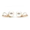 HAPPYAN Women's Bridal Wedding Simulated Pearl Clip on Earrings No Pierced Luxury Jewelry Ear Clip Anit-allergy (12mm Gold Clip-ons) view 1