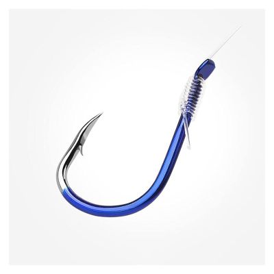 moisture Portable Circle Fish Hooks Set 10PCS High Carbon Steel Fishing Hook High Carbon Squid Hook Salted Sea Fishing Line Bundle Fishing Hook Set (Size : 9#)