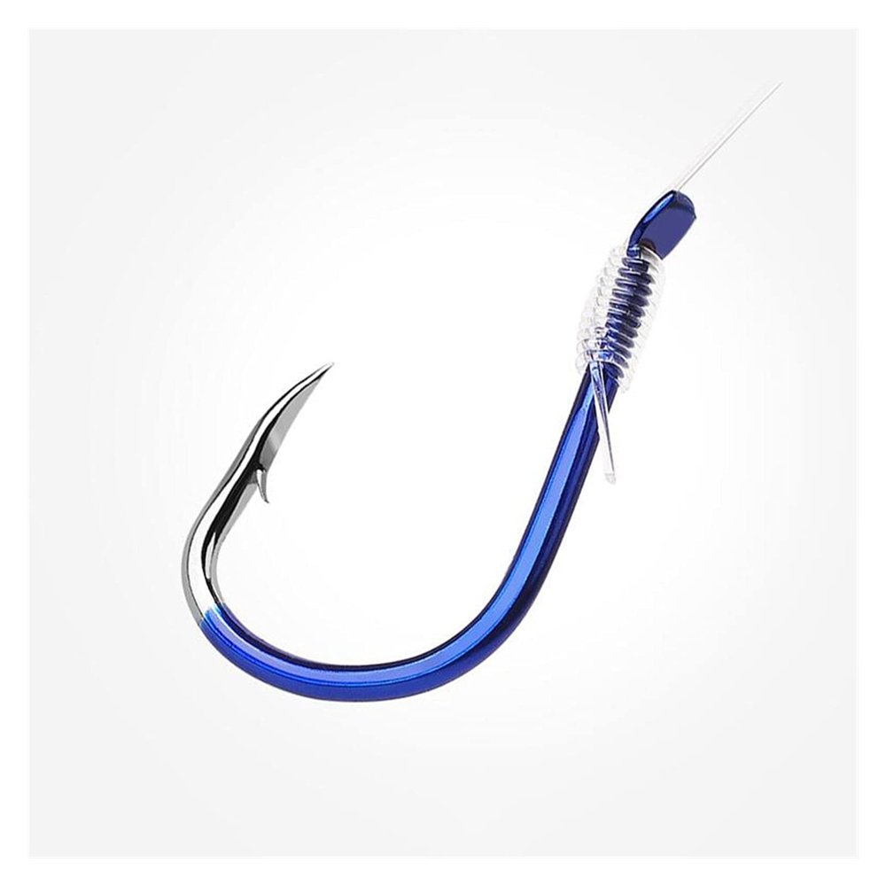 moisture Portable Circle Fish Hooks Set 10PCS High Carbon Steel Fishing Hook High Carbon Squid Hook Salted Sea Fishing Line Bundle Fishing Hook Set (Size : 9#)