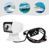 Remote Spotlight, 100W 2500LM 3200K Halogen Searchlight Boat Spotlight Marine Spotlight, DC 12V Spotlight for Boat Yacht Marine Spot Light, 72up/Down + 360 Left/Right Rotation view 2