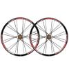 SHKJ Mountain Bike Wheelset 26 Inch Double Walled Alu Rim MTB Disc Brake Wheels Front Rear QR Bicycle Wheelset Cassette Hub 7/8/9 Speed (Color : Black Gold) view 1