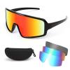 FEISEDY Sports Cycling Sunglasses 4 Lenses Baseball Fishing Ski Running Trekking Golf UV400 Mirrored Sun Glasses B2962 view 2
