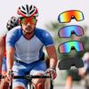 FEISEDY Sports Cycling Sunglasses 4 Lenses Baseball Fishing Ski Running Trekking Golf UV400 Mirrored Sun Glasses B2962 view 3