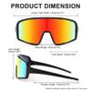 FEISEDY Sports Cycling Sunglasses 4 Lenses Baseball Fishing Ski Running Trekking Golf UV400 Mirrored Sun Glasses B2962 view 4