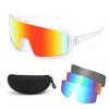 FEISEDY Sports Cycling Sunglasses 4 Lenses Baseball Fishing Ski Running Trekking Golf UV400 Mirrored Sun Glasses B2962 view 1