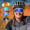 FEISEDY Sports Cycling Sunglasses 4 Lenses Baseball Fishing Ski Running Trekking Golf UV400 Mirrored Sun Glasses B2962 view 3