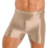 ACSUSS Men's Swimsuit Glossy Boxer Shorts Swimwear Sport Fitness Swim Trunk Gym Short Leggings Coffee X-Large view 3