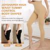 JOYSHAPER Shapewear Leggings for Women High Waisted Tummy Control Thigh Slimmer Body Shaper Footless Tights Compression Pants Beige view 3