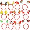 12 PCS Christmas Headbands Christmas Reindeer Costume Head Boppers, Cute Christmas Hair Accessories ELF Hats for Women Men view 1
