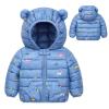 Dkygxwt Toddler Kids Baby Boys Girls Bear Ears Hooded Coats Winter Warm Jacket Cartoon Dinosaur Padded Outwear Clothes view 2