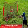 7' x 7' Baseball Softball Hitting & Pitching Practice Net Batting Pitching Training Aid Net w/Carry Bag, Strike Zone and Metal Bow Frame, Baseball Throwing Net for All Levels view 3