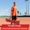 7' x 7' Baseball Softball Hitting & Pitching Practice Net Batting Pitching Training Aid Net w/Carry Bag, Strike Zone and Metal Bow Frame, Baseball Throwing Net for All Levels view 4