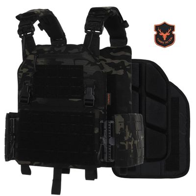 Tuxapo Tactical Molle Vest for Men Laser Cutting Modular Lightweight Quick Release Adjustable Vests