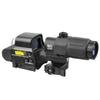 Optical Holographic Hybrid Scope with G33 Magnifier, 558 Green & Red Dot Reflex Sight + G33 3X Magnifying Glass Combo, Quick Release Rollover Multiplier, for 20mm Rail Mount view 4