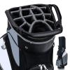 GYMAX Golf Cart Bag, 14 Way Club Bag with Rain Hood, Portable Lightweight Shoulder Strap & Carry Handle, Cooler Pouch, Rangefinder Pocket, Freestanding for Men Black view 1