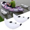 2Pcs PVC Inflatable Kayak Outrigger Stabilizer Kit, Durable Kayak Outrigger Floats, Fishing Float Tube Kit for Kayak, Canoe, Boat, Paddling, Fishing, Standing and Beginners (White,with Sidekicks) view 2
