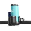 Boat Black Cup Holder with Phone Holder,Clamp-on Mount Marine Universal Drinks Holders Rotation Drink Holder for Marine Boat,Yacht,Kayak,Boat Rail, Boat Handle Bar,Bikes,etc,with Alligator Clamp view 3