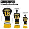 Golf Headcovers Happy Gilmore Golf Club Head Covers Advanced Embroidery Premium Leather Driver Headcover Fairway Wood Covers Hybrid Head Covers, Golf Mallet Blade Putter Cover view 4