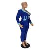 Womens Sexy 2 Pieces Solid Color Zipper Blazer Top Suit Pants Tracksuit Outfit Set Suits view 4