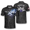 PRIMESTY Custom Bowling Shirts for Men, Personalized Bowling Jerseys with Name and Team Name, Custom Bowling Polo Shirts Camo view 1