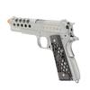 1911 Hex Cut Gen. 2 Gas Blowback Airsoft Pistol (Silver)-WE Tech view 2
