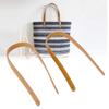2 Pcs 65cm Leather Bag Handles Shoulder Bag Replacement Strap with Rivet Sets Easy Installation Leather Strap for Handbag(Beige) view 3