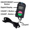 TopTie 4 PCS Electronic Hand Tally Counter Clickers, Add & Subtraction Number Clicker Counter with Lanyard for Golf Fish Lap view 2