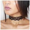 Andelaisi Boho Lace Choker Necklace - Black - Women, Gothic/Punk Style - 16 Inch Chain - Adult view 2