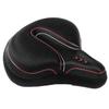 Bike Seat Comfort Memory Foam Sweatproof Shock Absorbing Bike Saddle Wide Soft Bike Seat for Men Women, for Exercise Mountain Road Stationary Bikes,Red,One Size view 1