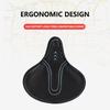 Bike Seat Comfort Memory Foam Sweatproof Shock Absorbing Bike Saddle Wide Soft Bike Seat for Men Women, for Exercise Mountain Road Stationary Bikes,Red,One Size view 4
