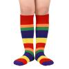 Rainbow Crazy Socks for Kids Toddler Silly Knee High Boys Girls Striped Cotton Colorful Socks for Child 3-6 Years view 1