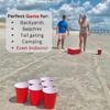 Jumbo Pong - Giant Yard Pong Outdoor Games Yard Games Lawn, Beach, Camping, Tailgating or Backyard - Durable Giant Cups with Indoor/Outdoor Ball and Pump Included view 2
