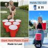Jumbo Pong - Giant Yard Pong Outdoor Games Yard Games Lawn, Beach, Camping, Tailgating or Backyard - Durable Giant Cups with Indoor/Outdoor Ball and Pump Included view 3
