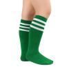 American Trends Kids Green Toddler Green Knee High Soccer Socks Boys Girls Youth Softball Football Baseball Socks for Child 1 Pack Green White 3-6 Years view 2