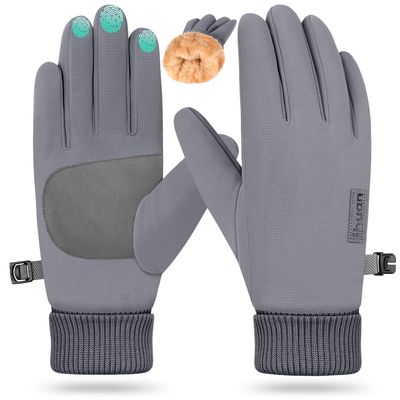 ihuan Winter Waterproof Gloves Cold Weather - Snow Ski Windproof for Men Women, Warm Touchscreen Thermal for Running Cycling