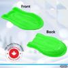 Superio Toboggan Snow Sled- 37 Plastic Slider for Kids and Adults- Heavy Duty Sled for 1 Rider with Pull Ropes for Downhill Sledding, Winter Outdoor Sports (Green, 4 Pack) view 4