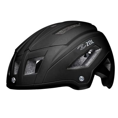 ZOL Z Predator Certified Bicycle Helmet MTB Mountain Adult Bike Helmets Lightweight Cycling Bike Helmets for Adults Men and Women Comfort with Pads and Visor (Black, Small/Medium)