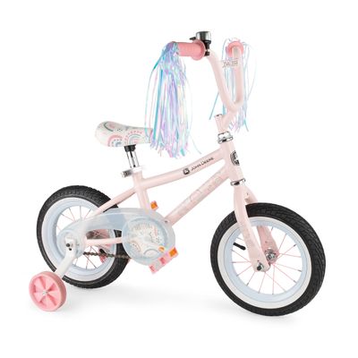 John Deere Beginner Toddler Bike  12 Inch Boys and Girls Bike  Clouds  Sturdy and Lightweight Kids Bikes for Ages 3 and Up  Toddler Bike with Adjustable Handle Bars and Seat