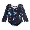 Long Sleeves Leotards for Girls Gymnastics Size 6/7 6-7 7-8 Year Old Mermaid Fairy Unicorn Butterfly Stars Starry Black Sparkle Tumbling Outfit Bodysuits Kids Horse Clothing view 2