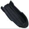 Superio Toboggan Snow Sled for Kids and Adults, 46" Heavy Duty Plastic Open Back Slider with Handles and Hole for Pull Ropes- (Ropes Excluded) Kid and Adult Winter Fun (Black) view 1