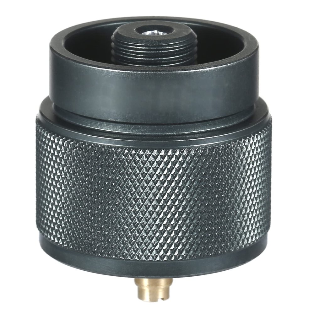 Camping Stove Adapter 1LB Propane Small Tank Input EN417 Lindal Valve Output