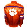 Franchise Club Mens 2nd Era Full-Snap Satin Jacket (Clemson, XXX-Large) view 2