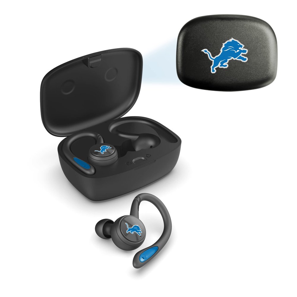SOAR NFL Sport True Wireless Earbuds V.5, Detroit Lions