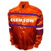Franchise Club Mens 2nd Era Full-Snap Satin Jacket (Clemson, XX-Large) view 1