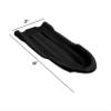 Superio Toboggan Snow Sleds for Kids and Adults, Pack of 3 46" Heavy Duty Plastic Open Back Sliders with Handles and Holes for Pull Ropes- (Ropes Excluded) Kid and Adult Winter Fun (Black) view 2