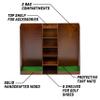 GoSports Premium Wooden Golf Bag Organizer and Storage Rack - Choose Your Style view 3
