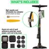 Revere xlAIRator 5 Bike Floor Pump  160 PSI, Dual Valve Compatibility (Presta & Schrader), Extra-Large Gauge, 41" Hose, Includes Patch Kit  Ideal for Road & Mountain Bikes view 3